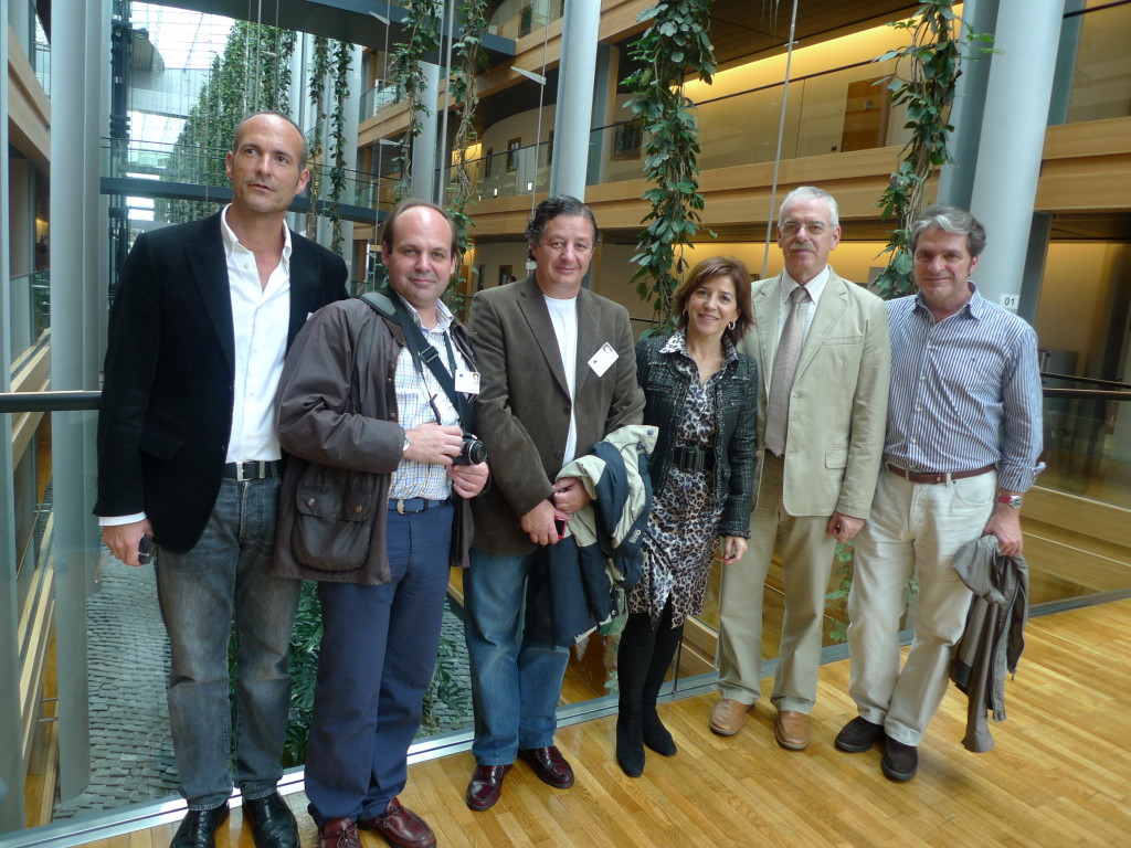 Los representantes de Fenadismer, con su presidente Julio Villaescusa a la cabeza viajaron a Estrasburgo para asistir al debate.