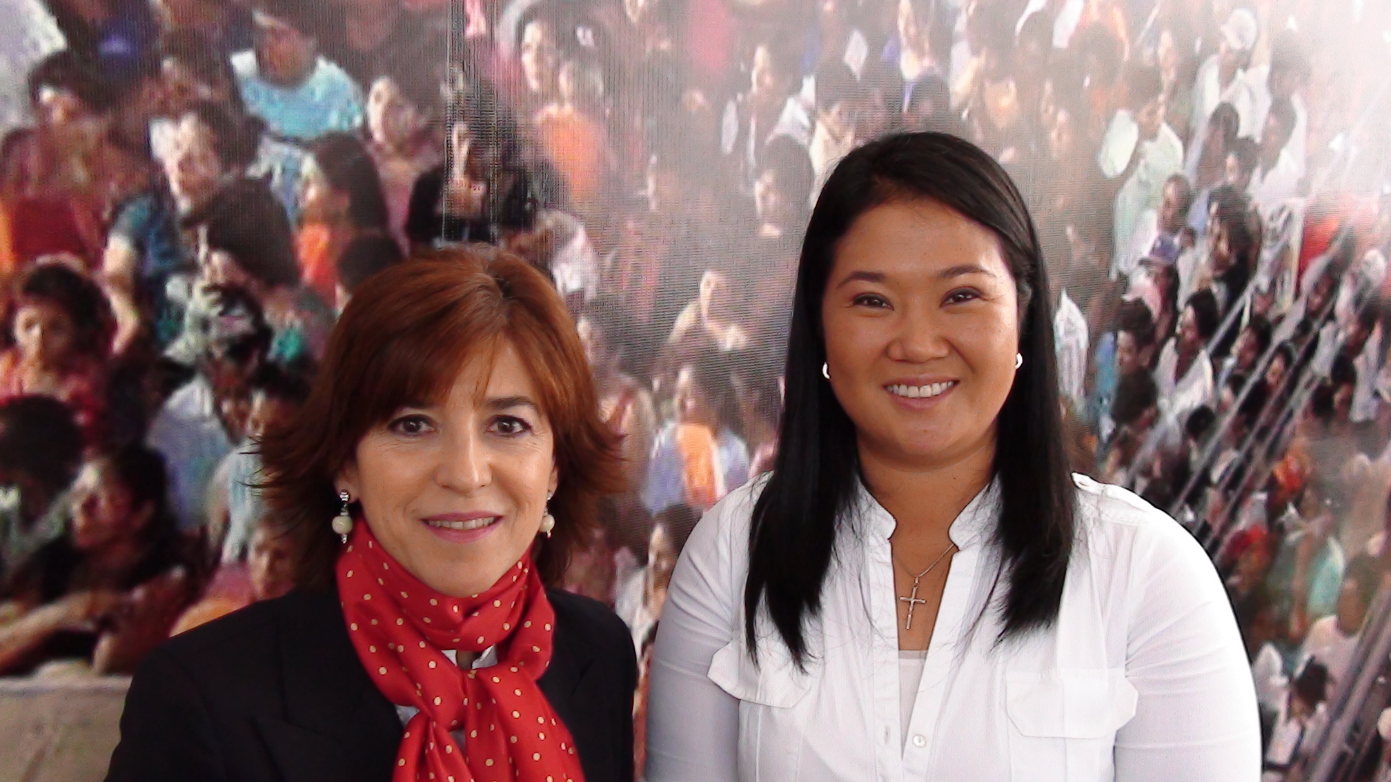 Con la candidata Keiko Fujimori