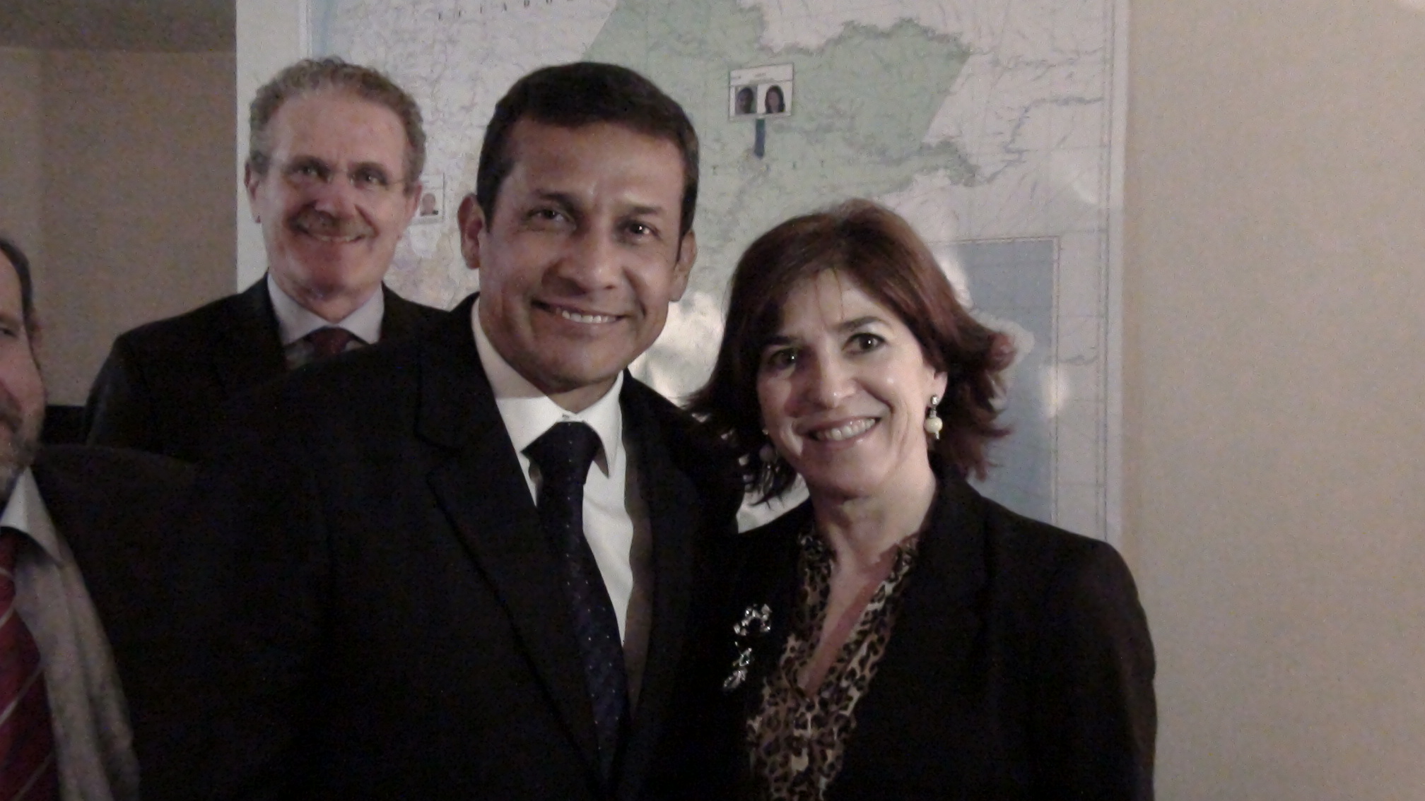 Con el futuro presidente del Perú Allanta Humala