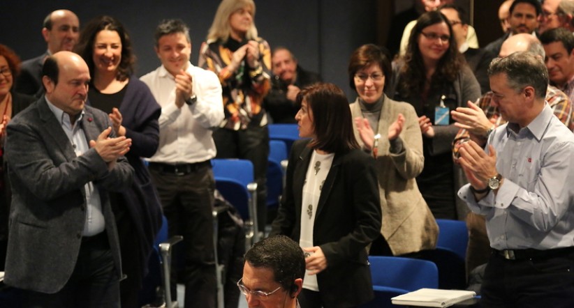 Una fotografía del momento en que la Asamblea Nacional de EAJ-PNV me nombró cabeza de lista para las proximas elecciones europeas